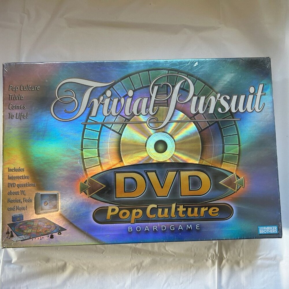 Trivial Pursuit DVD Pop Culture Board Game Parker Brothers 2003  Factory Sealed
